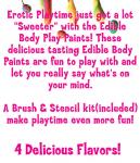 Edible Body Paints Box Bachelorette Party Set - Hott